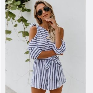 VICI Skyline one shoulder romper size M